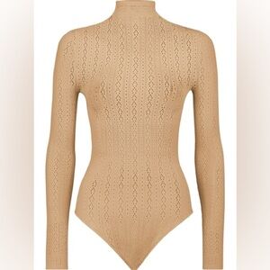 Fendi Tan Lace Bodysuit